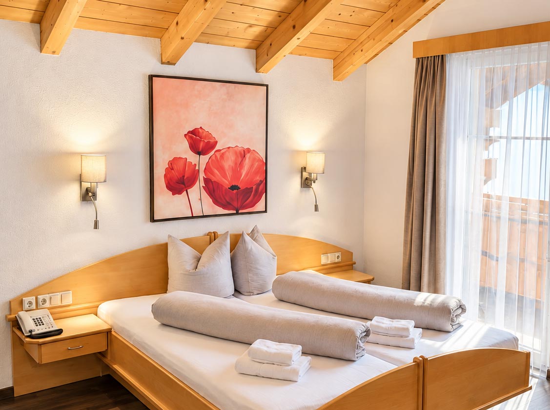 Doppelzimmer Komfort im Hotel Garni Corinna